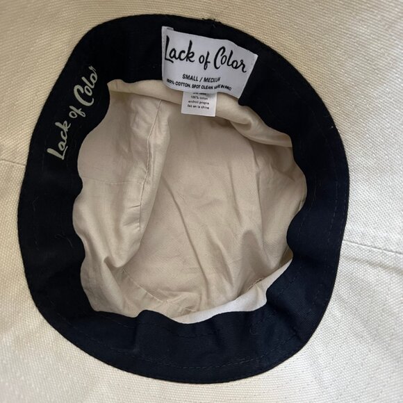 Lack of Color Wave Cotton Canvas Bucket Hat in Beige S/M main image 7